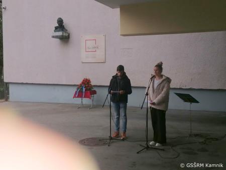 Polaganje venca ob dnevu Rudolfa Maistra pri GSŠRM (3)